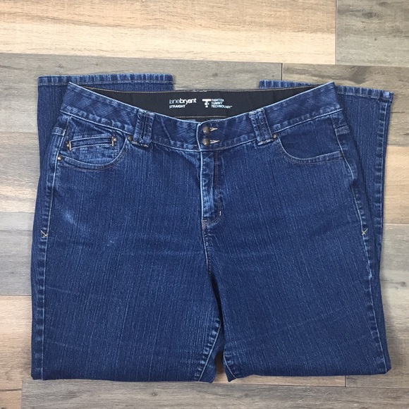 LANE BRYANT Straight Dark Wash Tighter Tummy Sz 20 - Picture 2 of 8